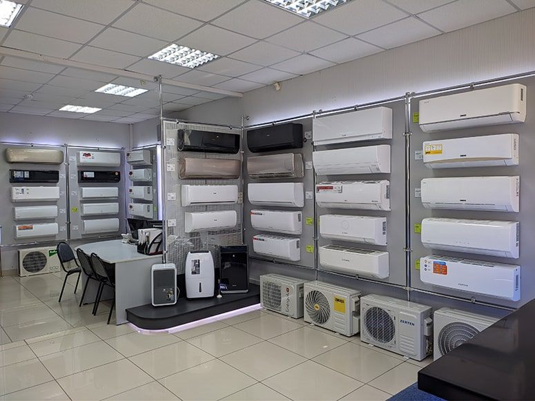 Шоурум с кондиционерами — подбор и продажа