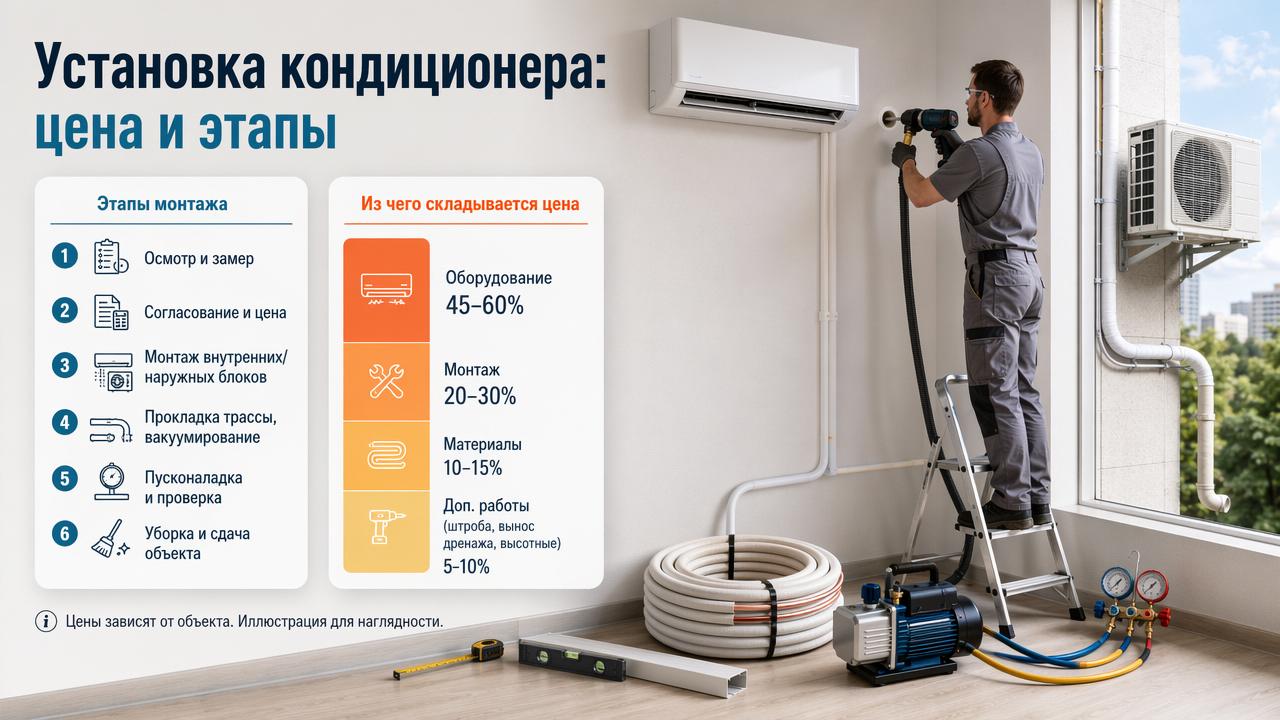 Установка кондиционера в Находке